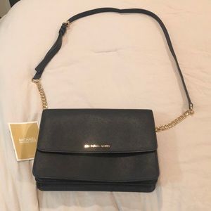 Michael Kors Daniela Black Leather Purse